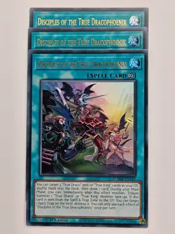 Yu Gi Oh - 3x BLMM-EN169 Disciples Of The True Dracophoenix - Ultra Rare - Image 1