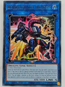 Yu Gi Oh - BLC1-EN019 Borrelguard Dragon - Silver Ultra Rare - Image 1