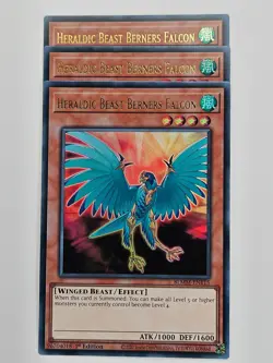 Yu Gi Oh - 3x BLMM-EN115 Heraldic Beast Berners Falcon - Ultra Rare - Image 1