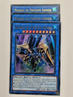 Yu Gi Oh - 3x BLMM-EN133 Nekroz Of Decisive Armor - Ultra Rare - Image 1
