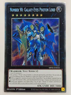 Yu Gi Oh - MP25-EN033 Number 90: Galaxy-Eyes Photon Lord - Starlight Rare - Image 1