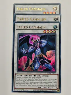 Yu Gi Oh - 3x BLMM-EN013 Fabled Gammajin - Ultra Rare - Image 1