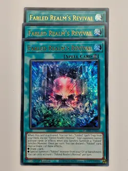Yu Gi Oh - 3x BLMM-EN015 Fabled Realm's Revival - Ultra Rare - Image 1