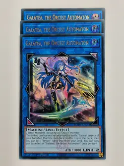 Yu Gi Oh - 3x BLMM-EN093 Galatea, The Orcust Automaton - Ultra Rare - Image 1