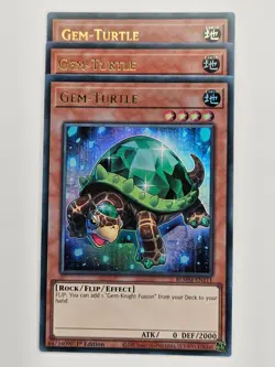 Yu Gi Oh - 3x BLMM-EN111 Gem-Turtle - Ultra Rare - Image 1