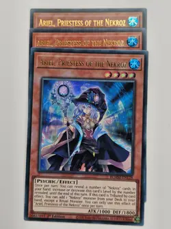Yu Gi Oh - 3x BLMM-EN128 Ariel, Priestess Of The Nekroz - Ultra Rare - Image 1