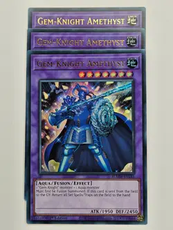 Yu Gi Oh - 3x BLMM-EN141 Gem-Knight Amethyst - Ultra Rare - Image 1
