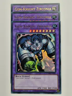 Yu Gi Oh - 3x BLMM-EN142 Gem-Knight Zirconia - Ultra Rare - Image 1