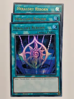 Yu Gi Oh - 3x BLMM-EN162 Heraldry Reborn - Ultra Rare - Image 1