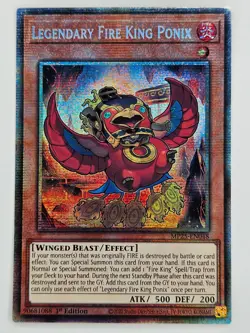 Yu Gi Oh - MP25-EN048 Legendary Fire King Ponix - Starlight Rare - Image 1