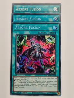 Yu Gi Oh - 3x BLMM-EN164 Absorb Fusion - Secret Rare - Image 1