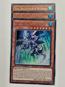 Yu Gi Oh - 3x BLMM-EN118 Tidal, Dragon Ruler Of Waterfalls - Ultra Rare - Image 1