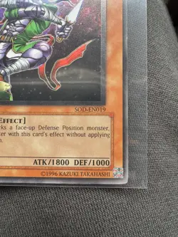 Yugioh! MP Ninja Grandmaster Sasuke - SOD-EN019 - Ultimate Rare - Unlimited Edit - Image 5