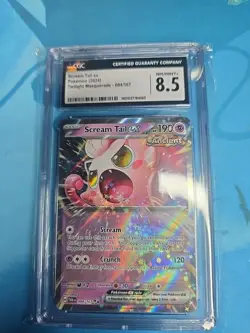 Pokemon TCG Scream Tail EX Twilight Masquerade Card 094/167 CGC 8.5 - Image 1