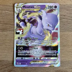 Mewtwo Vstar Pokemon Prize Pack Series 3 Promo Pokemon Card NM/LP Play Stamp - Image 1