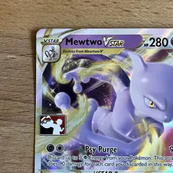 Mewtwo Vstar Pokemon Prize Pack Series 3 Promo Pokemon Card NM/LP Play Stamp - Image 2