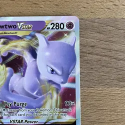 Mewtwo Vstar Pokemon Prize Pack Series 3 Promo Pokemon Card NM/LP Play Stamp - Image 3