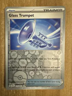 Glass Trumpet 135/142 Stellar Crown Reverse Holo Pokemon Card NM - Image 1