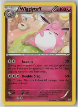 Wigglytuff 66/124 Pokemon TCG XY Fates Collide Regular Card (Near Mint) NM 1 - Image 1