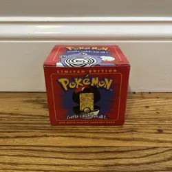 Pokemon POLIWHIRL 23K Gold Plated Trading Card 1999 Burger King Promo SEALED - Image 2