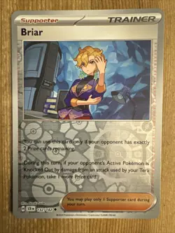 Briar 132/142 Stellar Crown Reverse Holo Pokemon Card NM - Image 1
