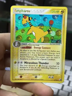 Ampharos 1/115 EX Unseen Forces 2005 Reverse Holo Rare Pokemon Card TCG - Image 3