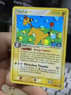 Ampharos 1/115 EX Unseen Forces 2005 Reverse Holo Rare Pokemon Card TCG - Image 4