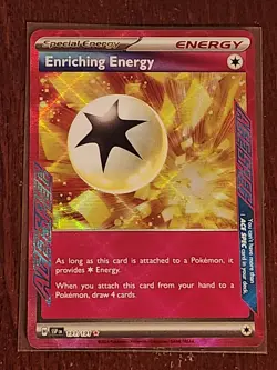 Pokemon Enriching Energy 191/191 Surging Sparks Holo ACE SPEC Rare Art Card - Image 1