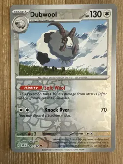 Dubwool 125/142 Stellar Crown Reverse Holo Pokemon Card NM - Image 1