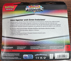 Pokemon Prismatic Evolutions Tech Sticker Collection Leafeon Edition Cards Eevee - Image 2