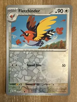 Fletchinder 122/142 Stellar Crown Reverse Holo Pokemon Card NM - Image 1