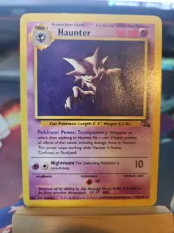 Pokemon TCG Haunter Fossil Set Unlimited Rare Non-Holo Card 21/62 LP - Image 1