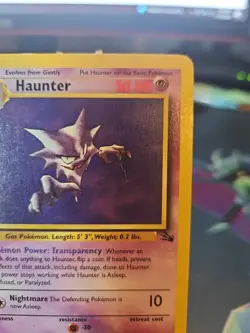 Pokemon TCG Haunter Fossil Set Unlimited Rare Non-Holo Card 21/62 LP - Image 3