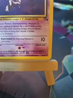 Pokemon TCG Haunter Fossil Set Unlimited Rare Non-Holo Card 21/62 LP - Image 4