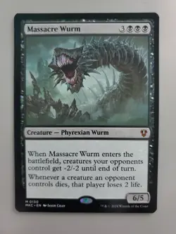 MTG Massacre Wurm Commander: Murders at Karlov Manor 0130 Regular Rare - Image 1