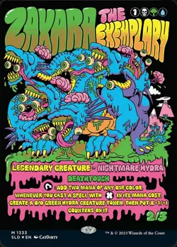 Mint/Near-Mint, English - 1 x MTG Zaxara, the Exemplary (1333) - Foil Secret Lai - Image 1