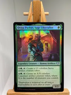 Oviya Pashiri, Sage Lifecrafter - Foil Uncommon - Commander Masters - NM - MTG - Image 1