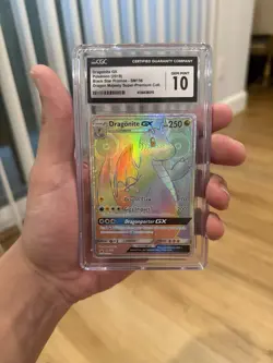 2018 Pokemon SM Black Star FA Dragonite GX Dragon Majesty SM156 - Image 1