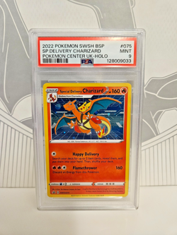 PSA 9 Special Delivery Charizard SWSH 075 Mint Pokemon Promo 2022 - Image 1