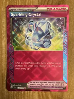 Pokemon TCG Stellar Crown Ace Spec Sparkling Crystal 142/142 NM - Image 1
