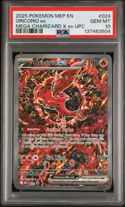 2025 POKEMON MEP PROMO ULTRA-PREMIUM COLLECTION #024 ORICORIO EX PSA 10 - Image 1