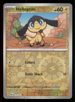 Helioptile SV06: Twilight Masquerade #070/167 Common Reverse Holo Pokemon LP - Image 1
