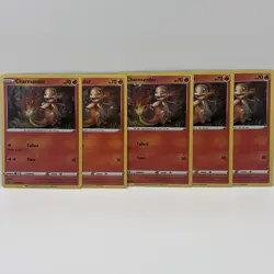 Pokemon 2021 Sword &Shield Black Star Promo Lot Of 5. Charmander Holo SWSH092 - Image 1