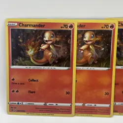 Pokemon 2021 Sword &Shield Black Star Promo Lot Of 5. Charmander Holo SWSH092 - Image 2