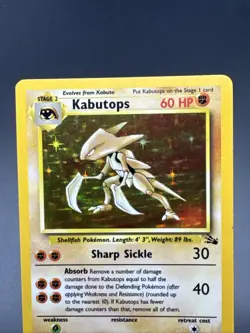 Pokemon TCG - Kabutops 9/62 - Holo Rare - Fossil Unlimited 1999 Vintage - Image 2