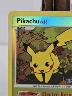 Pokemon Pikachu 94/123 Diamond and Pearl Burger King Stamped Reverse Holo (Read) - Image 2