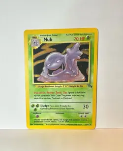 Pokemon TCG 1999 Muk 13/62 Fossil Holo Unlimited Rare - NM - Image 1