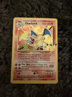 Pokemon TCG Charizard 4/102 Celebrations Classic Collection Holo Rare - Image 1