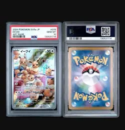 PSA 10 GEM MINT Eevee 78 Pokemon Japanese 2024 SV5a Art Rare Full Art - Image 1