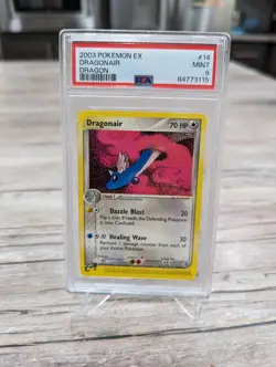 PSA 9 MINT Pokemon DRAGONAIR Non-Holo Rare 2003 ex Dragon #14/97 - Image 1